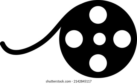 film Icon Vector. Simple flat symbol. Illustration pictogram.eps
