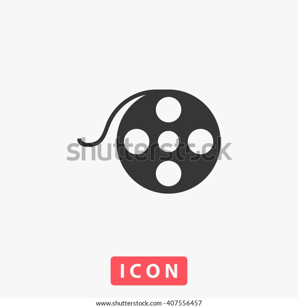 film Icon Vector. Simple flat symbol.\
Illustration pictogram