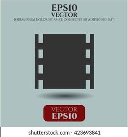 Símbolo de icono de película símbolo vectorial plana eps jpg sitio web de la aplicación