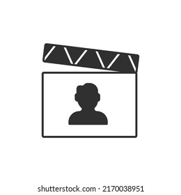 Símbolo de iconos de película elementos vectoriales para web infográfica