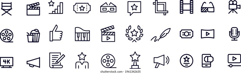 Film Industry Icons vector design 