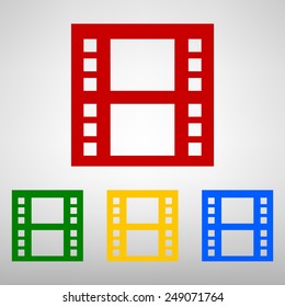  film. Isolated illustration icon