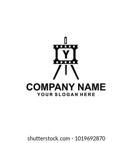 film letter Y logo vector