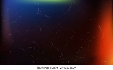 Film Light Gradient Overlay Background with Vintage Light Leak and Dust Texture