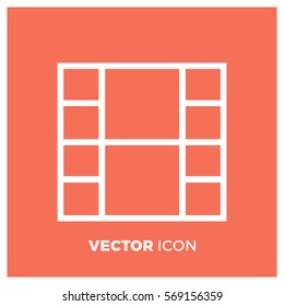 film line vector icon