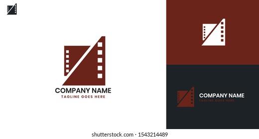 Film logo - All elements on this template are editable with vector software, suitable for Film or movie Business / Industry.