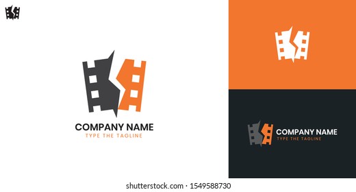 Film logo - All elements on this template are editable with vector software, suitable for Film or movie Business / Industry.