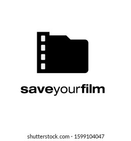 film logo design vector template sign icon