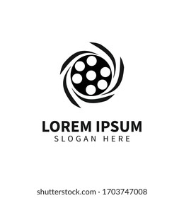 Ilustración vectorial de diseño de la plantilla de logotipo de película Ilustración de icono
