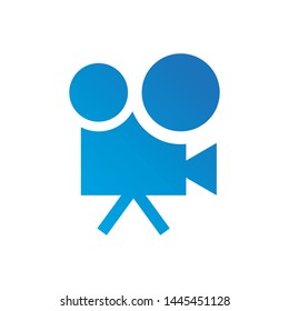 Film logo template vector video icon design