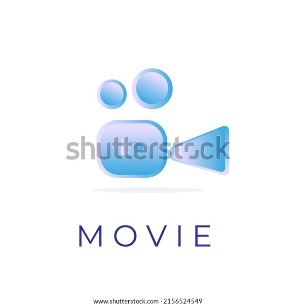 Film machine gradient\
illustration logo