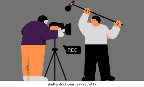film making icon. Simple element illustration from activity and hobbies concept. 