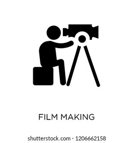 Film making icon. Film making symbol design from Activity and Hobbies collection. Simple element vector illustration on white background.