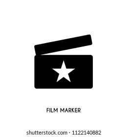 Film marker vector icon