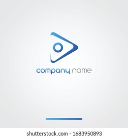 Film Media Blue Gradiant Logo