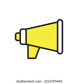 Film Megaphone Icon Vector Illustration