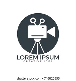 Film or Movie camera logo design.