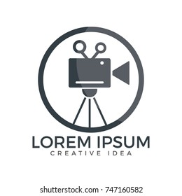 Film or Movie camera logo design.