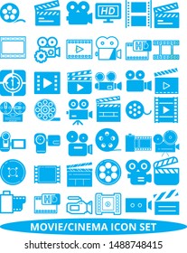 Film / Movie / Cinema Vector Icon Set Collection