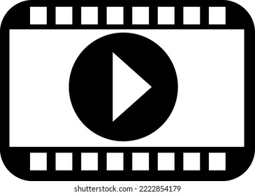 Film movie icon vector trendy on white background..eps