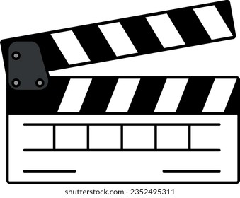 film, movie, isolated, clapper, black, board, entertainment, cinema