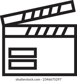 Film Movie Production Outline Icon