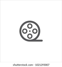 film movie roll icon vector