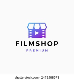 Film Movie Shop Store Logo vector icon illustration