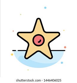 Film, Movie, Studio, Theatre Abstract Flat Color Icon Template