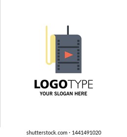 Film, Movie, Studio, Theatre Business Logo Template. Flat Color