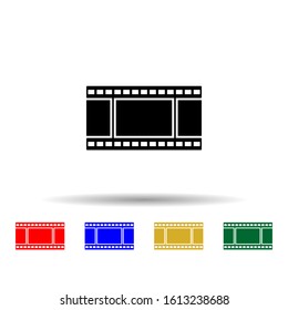 Film multi color style icon. Simple glyph, flat vector of equipment photography icons for ui and ux, website or mobile application