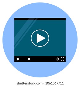 film multimedia vector video button media