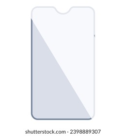 Film phone protect icon cartoon vector. Security modern plastic. Film smart cover