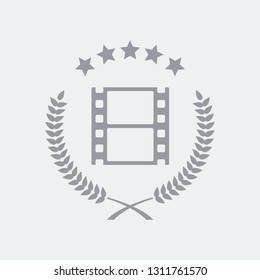 Film or photo award symbol icon