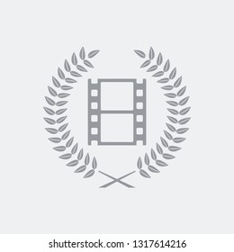 Film or photo award symbol icon