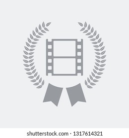 Film or photo award symbol icon