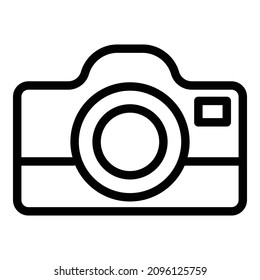 Film Photo Camera Flat Icon Isolated On White Background