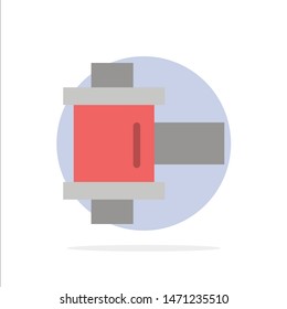 Film, Photo, Reel Abstract Circle Background Flat color Icon. Vector Icon Template background