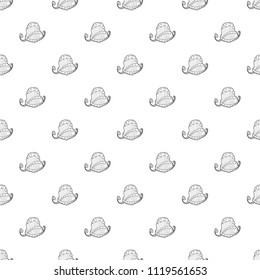 Film and popcorn pattern vector seamless repeating for any web design