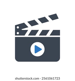 Film Production Icon On White Background