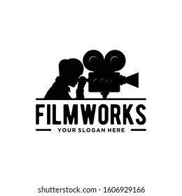 film production logo inspiration.modern design.vector illustration concept 