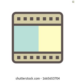 Film production technology vector icon design, 48x48 pixel perfect and editable stroke.