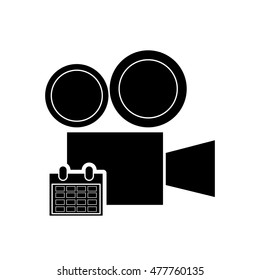 film projector and calendar icon