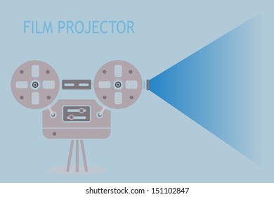 Film projector, vector