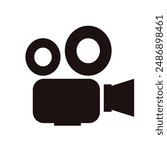 film, projector - vector icon	