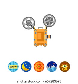 Film Projector Vector Icon