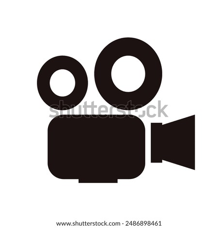 film, projector - vector icon	
