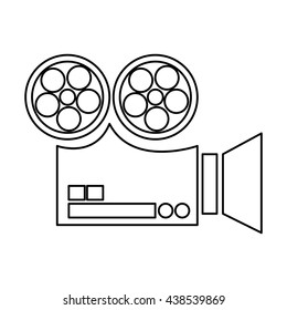 film projector , Vector illustration over white background