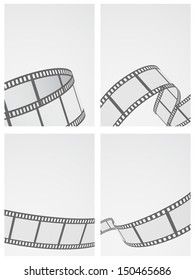 film reel abstract background set