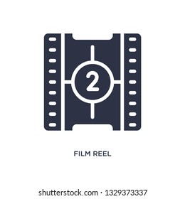 film reel countdown number 2 icon. Simple element illustration from cinema concept. film reel countdown number 2 editable symbol design on white background. Can be use for web and mobile.
